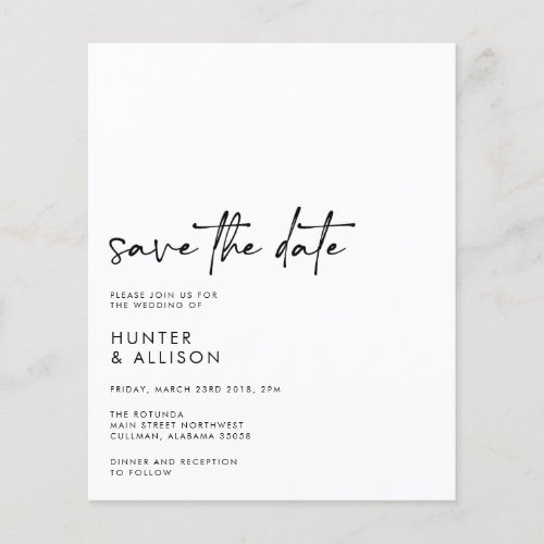 Save The Date Invitation