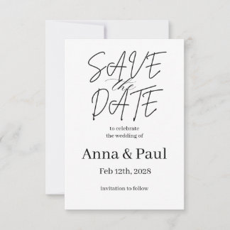 SAVE THE DATE Invitation