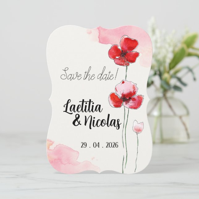 Save the Date Invitation (Standing Front)