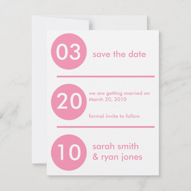 Save the Date Invitation (Front)
