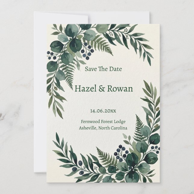 save the date invitation (Front)