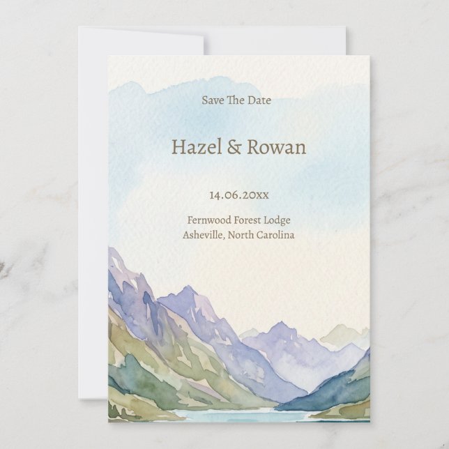save the date invitation (Front)