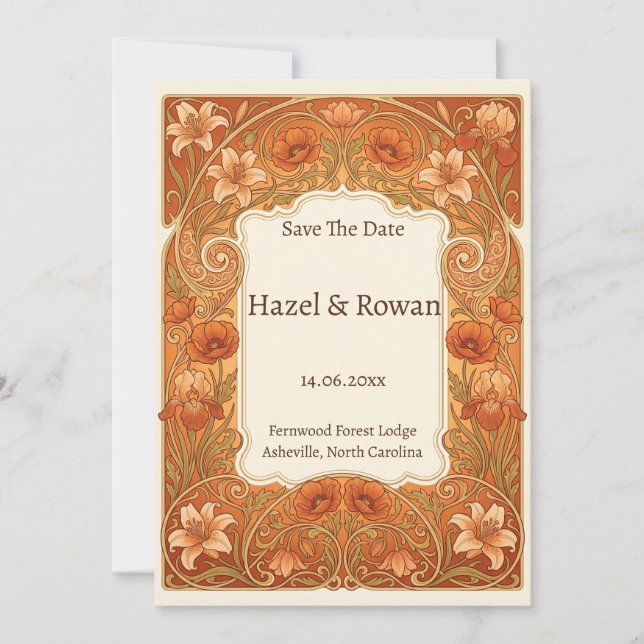 save the date invitation (Front)