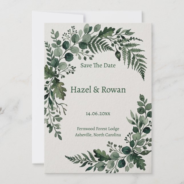 save the date invitation (Front)
