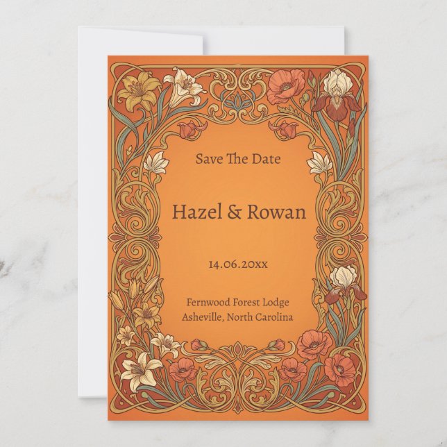 save the date invitation (Front)