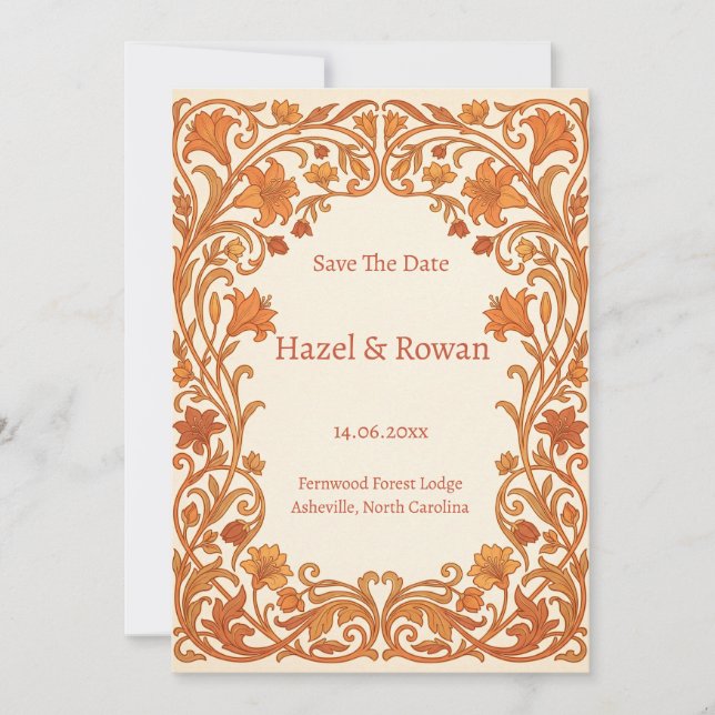 save the date invitation (Front)
