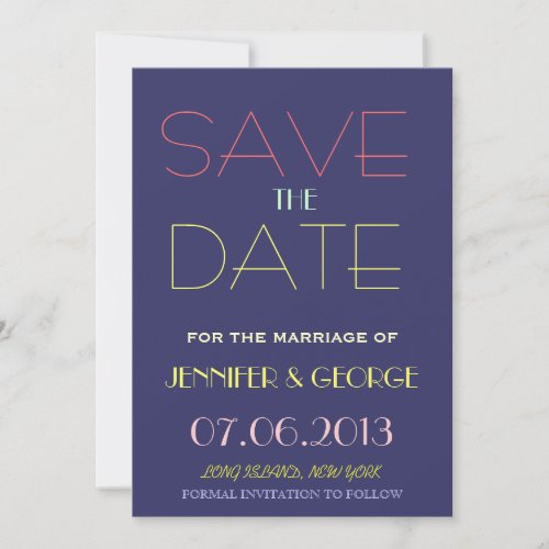 Save the Date Invitation Announcement