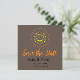 Save the Date Invitation Card Design