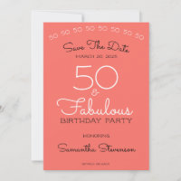 Turning 50 Invitations | Zazzle