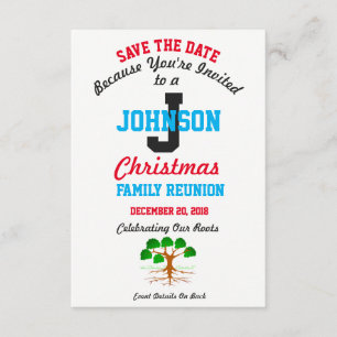 Save the Date Invitation Combo - Family Reunion  -