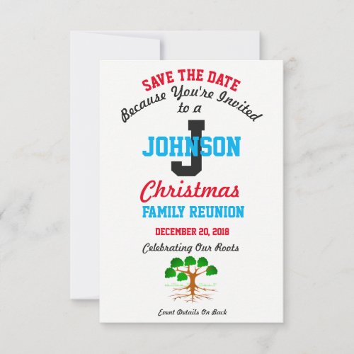 Save the Date Invitation Combo - Family Reunion  -