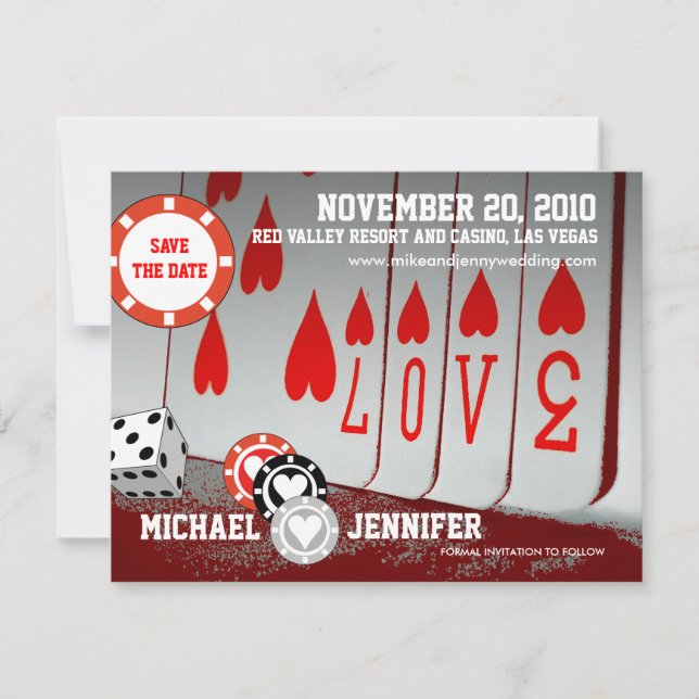 Save The Date Invitation Love Card 4 (Front)