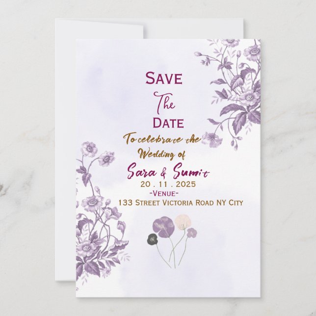 Save the Date Invitations  (Front)