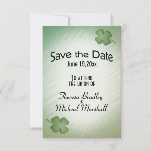 Save the Date Irish Dream Wedding
