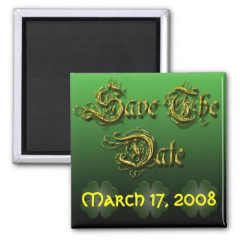 Save The Date Irish Wedding Magnet by TDSwhite at Zazzle