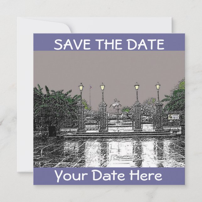 SAVE THE DATE-Jackson Square New Orleans Save The Date (Front)