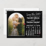 Save the Date January 2024 Calendar Arched Photo Invitation Postcard