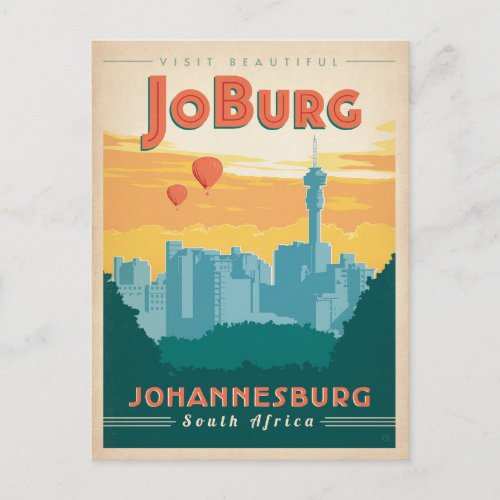 Save the Date  JoBerg South Africa Announcement Postcard
