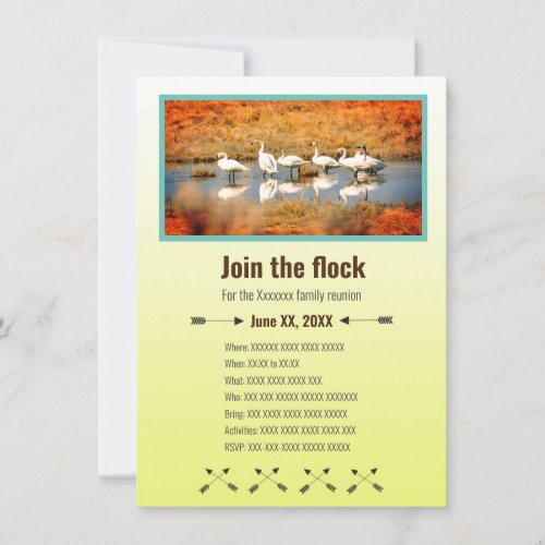 Save the date Join the Flock card