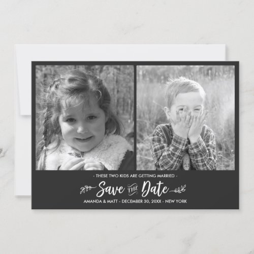 Save the Date Kids Getting Married Photo Save The Date