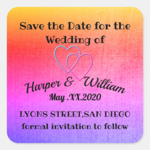 Save the Date Label
