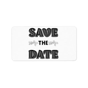 Save the Date Label