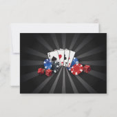 Save The Date Las Vegas Casino Cards Dice (Back)