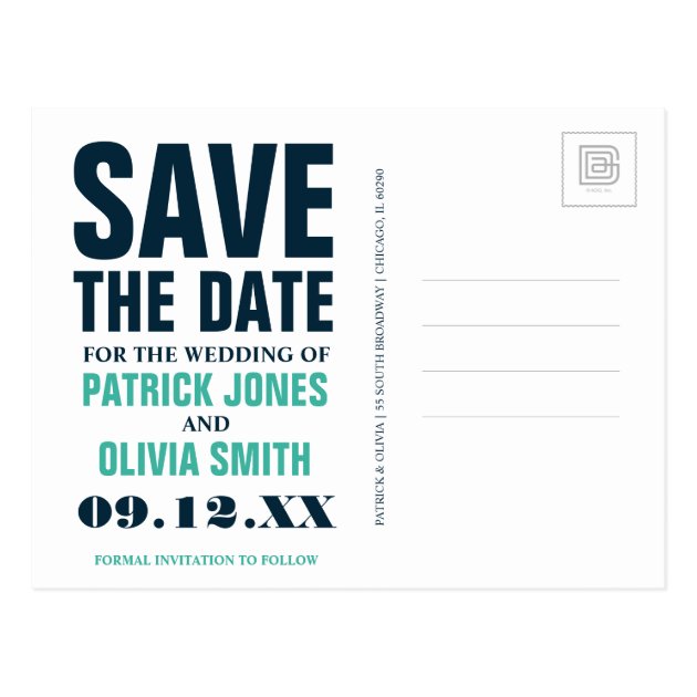 Save The Date | Las Vegas, NV Postcard