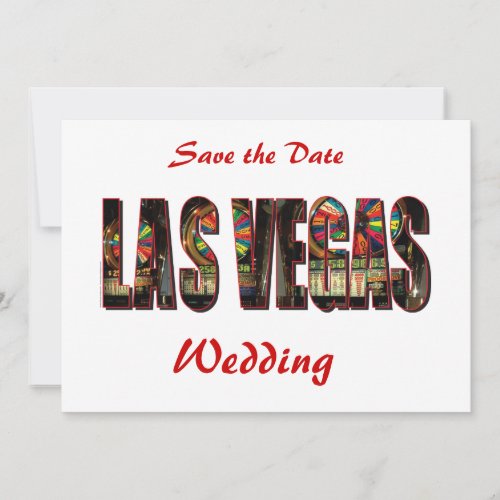 Save the Date Las Vegas Wedding