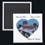 Save the Date Las Vegas Wedding 2 Inch Sq Magnet<br><div class="desc">Save the Date Las Vegas Wedding 2 Inch Sq Magnet
Change date and names before ordering.</div>