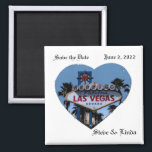 Save the Date Las Vegas Wedding 2 Inch Sq Magnet<br><div class="desc">Save the Date Las Vegas Wedding 2 Inch Sq Magnet
Change date and names before ordering.</div>