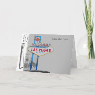 Save the Date Las Vegas Wedding Card