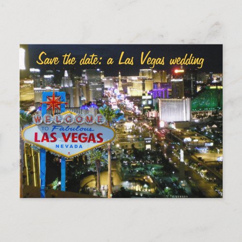 Save the Date Las Vegas Wedding Invite