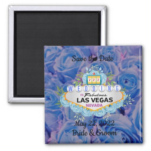Save the Date Las Vegas Wedding Magnet