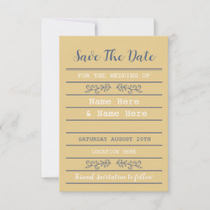 Save The Date Library Wedding Books Invites