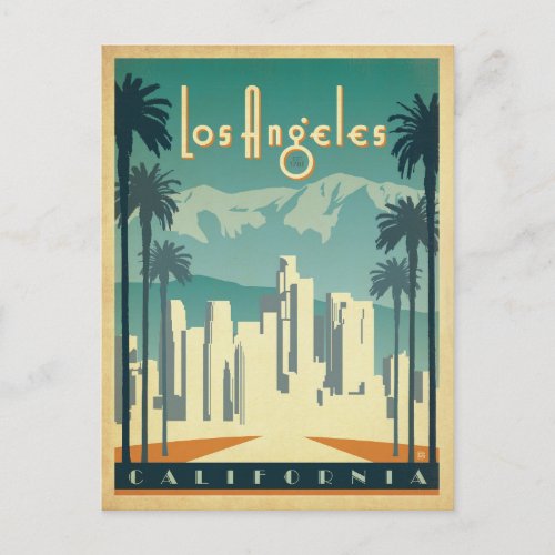 Save the Date  Los Angeles CA 2 Announcement Postcard