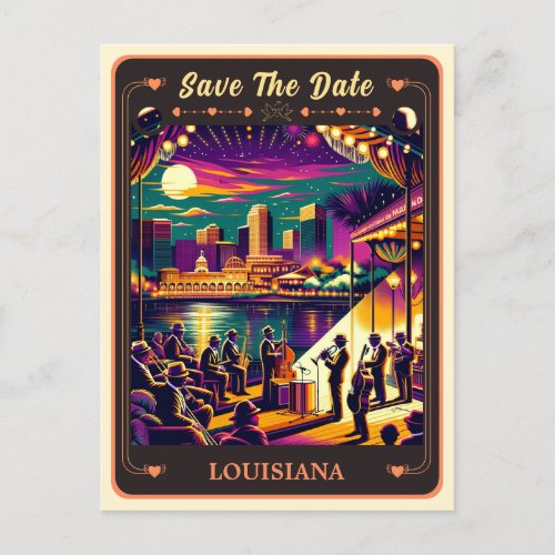 Save the Date  Louisiana Invitation Postcard