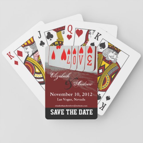 Save The Date Love Playing Cards 1
