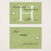 Save the Date Luggage Tag (Front & Back)