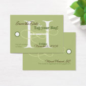 Save the Date Luggage Tag (Desk)