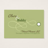 Save the Date Luggage Tag (Back)