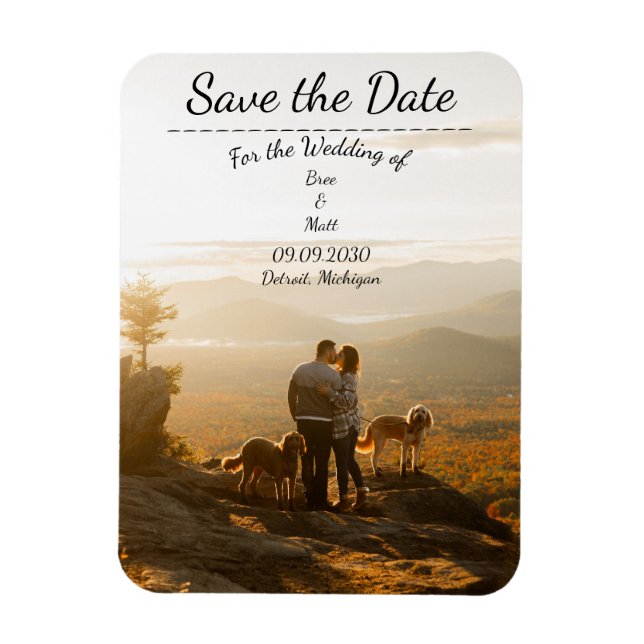 Save the Date Magnet (Vertical)