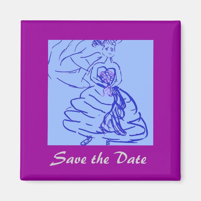 Save the Date Magnet (Front)