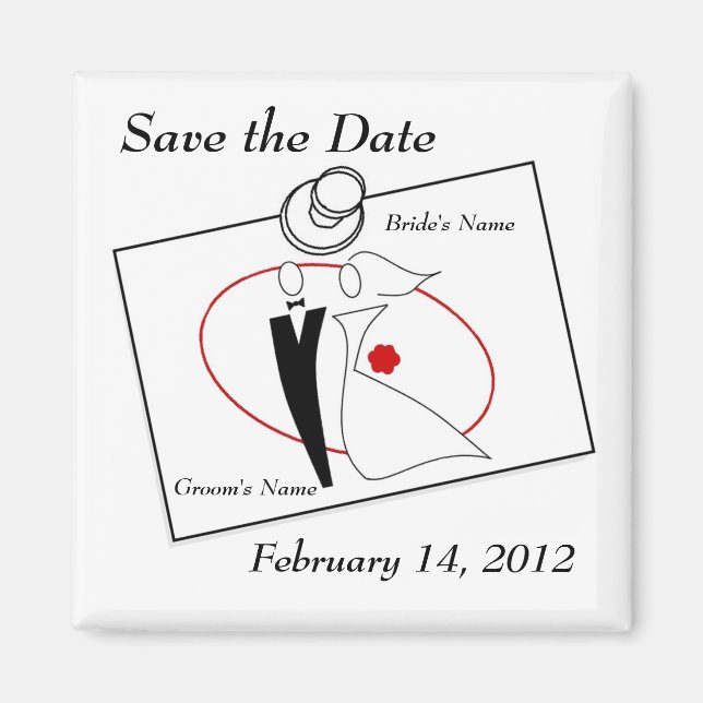 Save the Date Magnet (Front)