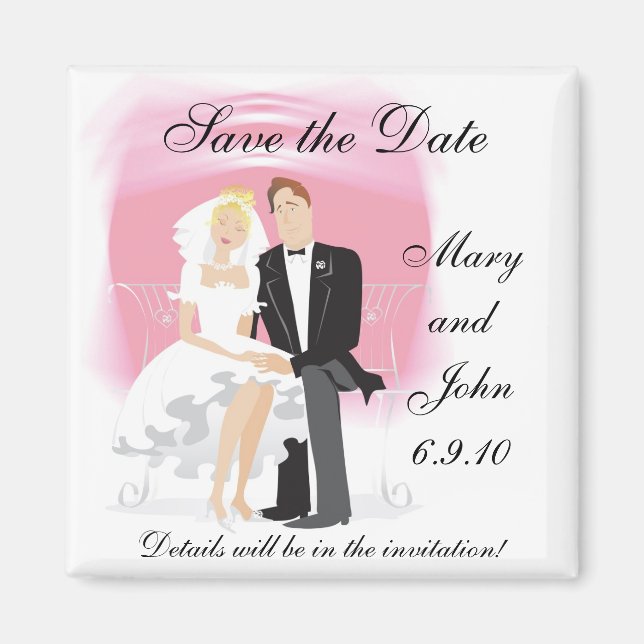 Save the Date Magnet (Front)