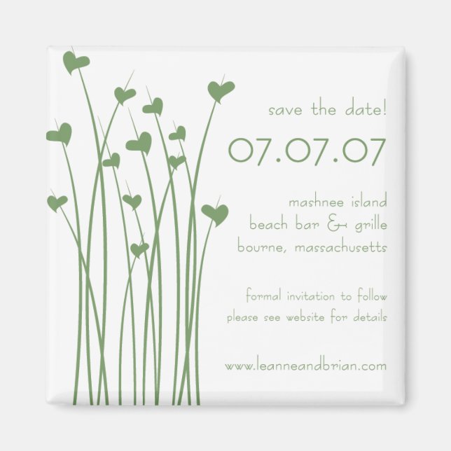 save the date magnet (Front)