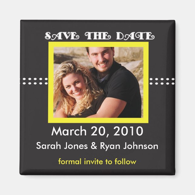 Save the Date Magnet (Front)