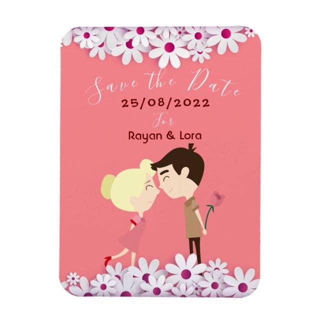 Save the date  magnet (Vertical)