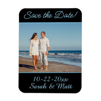 Save the date magnet Beachy personalized photo