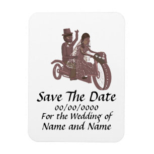 Save The Date Magnet Biker weddings